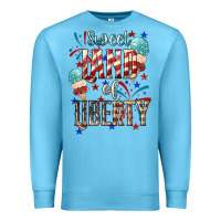 Ocean Blue Sweet land of liberty 4th of july Premium Sweatshirt - HowdyJamesFarm