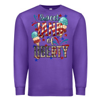 Purple Sweet land of liberty 4th of july Premium Sweatshirt - HowdyJamesFarm