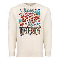 Sandshell Sweet land of liberty 4th of july Premium Sweatshirt - HowdyJamesFarm