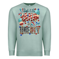 Seafoam Sweet land of liberty 4th of july Premium Sweatshirt - HowdyJamesFarm