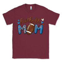 Burgundy football mom Classic Tee - MaliasSmallBusiness