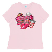 Bubblegum Pink my residents are my valentine Ladies Tee - RacoonDesign
