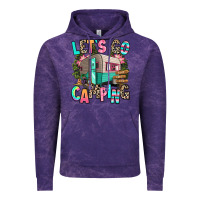 Cloud Purple let's go camping Vintage Hoodie - RanaPortraitStore