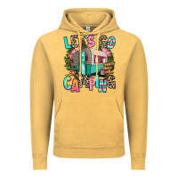 Vintage Mustard let's go camping Vintage Hoodie - RanaPortraitStore