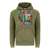 Vintage Olive let's go camping Vintage Hoodie - RanaPortraitStore
