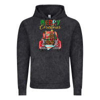 Vintage Black merry christmas truck Vintage Hoodie - BarkalooDesign