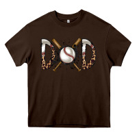 Chocolate Brown dad baseball Heavy Core Tee - RacoonDesign