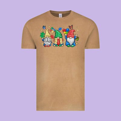 Autism Gnome Vintage Tee Designed By Maliassmallbusiness