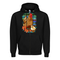 Black Chicken with Chick Zipper Hoodie - Bettercallsaul