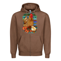 Chicken With Chick Zipper Hoodie | Teevron