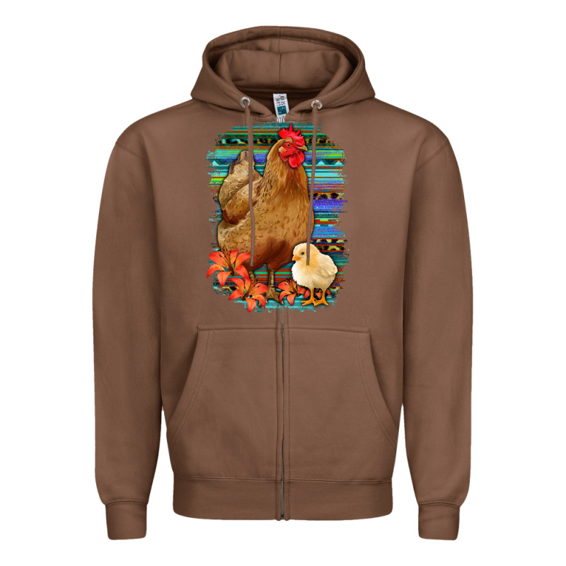 Chicken With Chick Zipper Hoodie by Bettercallsaul | Teevron