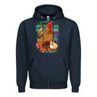 Navy Chicken with Chick Zipper Hoodie - Bettercallsaul
