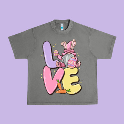Love Easter Gnome Urban Heavy Tee Designed By Maliassmallbusiness