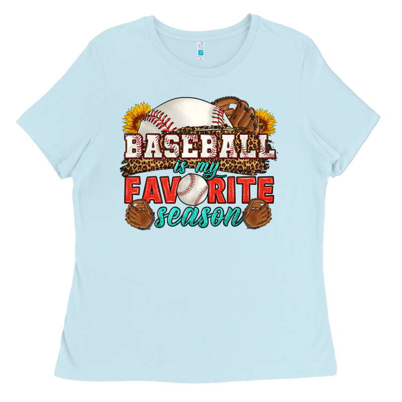 Baseball Is My Favorite Season Ladies Tee by HRA Design Shop | Teevron