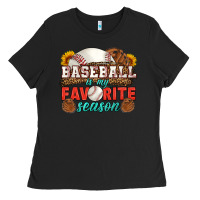 Black baseball is my favorite season Ladies Tee - HRA Design Shop