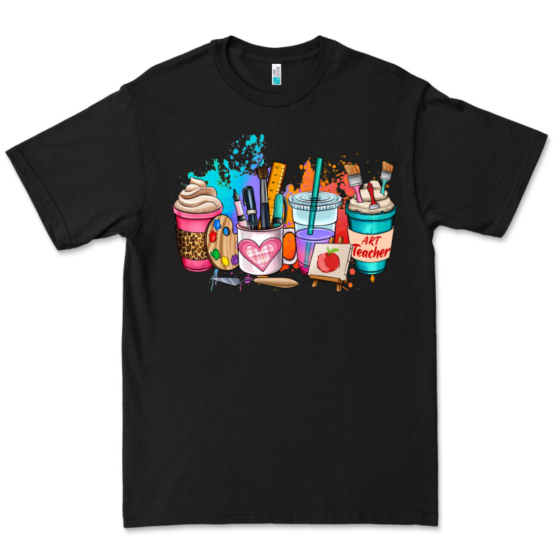 Art Teacher Coffee Cup Premium Tee by AdoDesignShop | Teevron