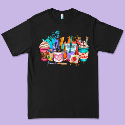 Art Teacher Coffee Cup Premium Tee Designed By Adodesignshop
