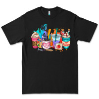 Black art teacher coffee cup Premium Tee - AdoDesignShop