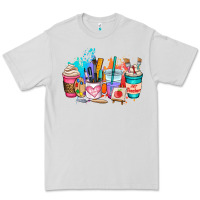 Dove Grey art teacher coffee cup Premium Tee - AdoDesignShop
