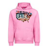 Fuchsia Pink all american papa Urban Hoodie - FaDigitalArtStudio