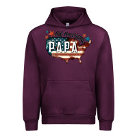Mauve Wine all american papa Urban Hoodie - FaDigitalArtStudio