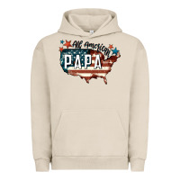 Pigment French Oak all american papa Urban Hoodie - FaDigitalArtStudio