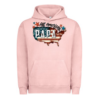 Pigment Salmon all american papa Urban Hoodie - FaDigitalArtStudio