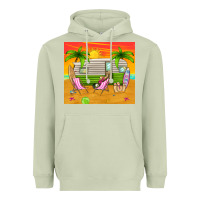 Matcha summer caravan Heavyweight Hoodie - TumblerDesignByShophia