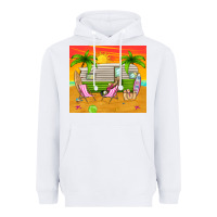 White summer caravan Heavyweight Hoodie - TumblerDesignByShophia