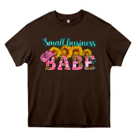 Chocolate Brown small business babe Heavy Core Tee - HRA Design Shop