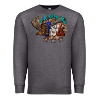 Charcoal Heather God bless the USA Eagle 4th of july Premium Sweatshirt - HowdyJamesFarm