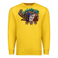 Lemon God bless the USA Eagle 4th of july Premium Sweatshirt - HowdyJamesFarm