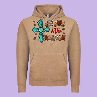 Jesus Is The Reason For This Season Christmas Vintage Hoodie Designed By Jasminsmagicworld