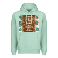 Seafoam i can do all things through christ who strengthens Premium Hoodie - TumblerDesignByShophia