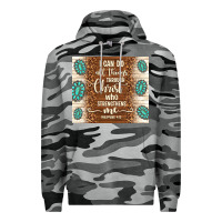 Slate Camo i can do all things through christ who strengthens Premium Hoodie - TumblerDesignByShophia