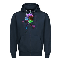Navy Be Kind Autism Awareness Zipper Hoodie - Bettercallsaul