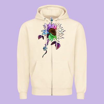 Be Kind Autism Awareness Zipper Hoodie Designed By Bettercallsaul