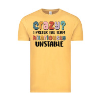 Vintage Mustard crazy i prefer the term hilariously unstable Vintage Tee - MaliasSmallBusiness
