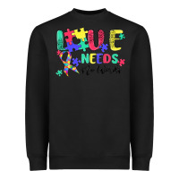 Black love needs no words autism Heavyweight Sweatshirt - MaliasSmallBusiness