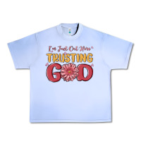 Grape Ice i’m just out here trusting god Urban Heavy Tee - MaliasSmallBusiness