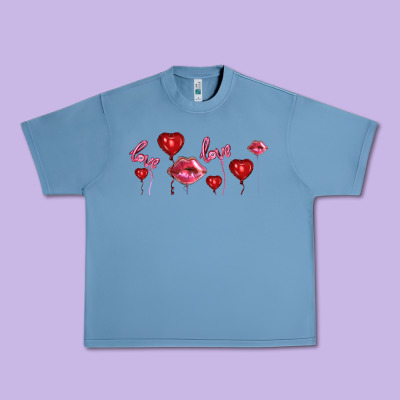 Love And  Love Balloons Urban Heavy Tee Designed By Adodesignshop