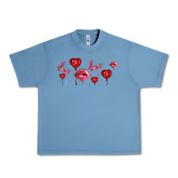 Pebble Blue love and  love balloons Urban Heavy Tee - AdoDesignShop