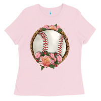 Western Baseball With Roses Ladies Tee | Teevron