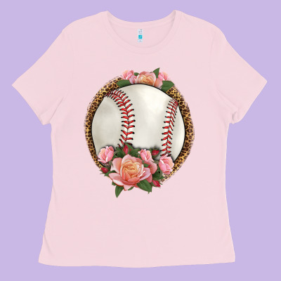 Western Baseball With Roses Ladies Tee Designed By Hra Design Shop