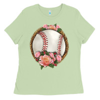 Matcha western baseball with roses Ladies Tee - HRA Design Shop