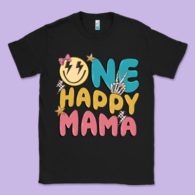 One Happy Mama Classic Tee Designed By Maliassmallbusiness