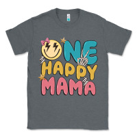 Charcoal Heather one happy mama Classic Tee - MaliasSmallBusiness