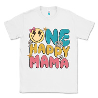 White one happy mama Classic Tee - MaliasSmallBusiness