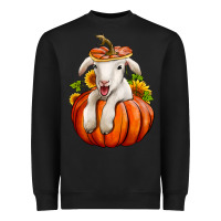Black fall pumpkin lamb nancy cooper Heavyweight Sweatshirt - NancyCooperArtShop
