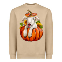 Mushroom fall pumpkin lamb nancy cooper Heavyweight Sweatshirt - NancyCooperArtShop